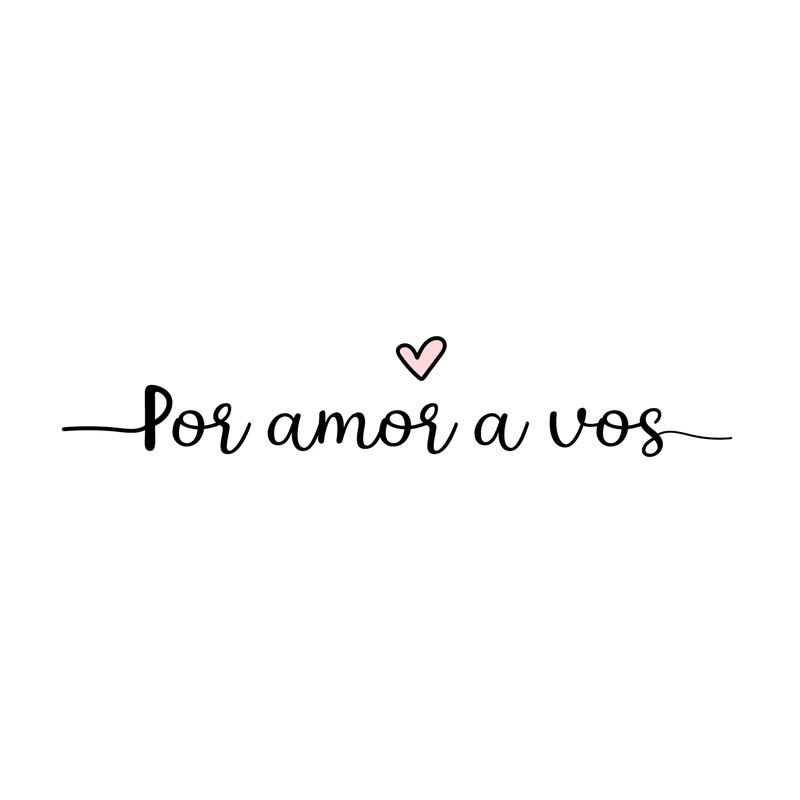 Logo de Por amor a vos